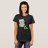 Cute owl motif bird print for man woman child T-Shirt (Vorne ganz)