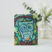 Cute Owl                                           Postkarte (Stehend Vorderseite)