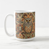 Cute Owl Style William Morris Kaffeetasse (Links)