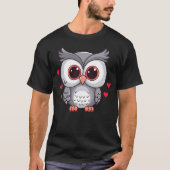 Cute Owl With Hearts I Owl T-Shirt (Vorderseite)