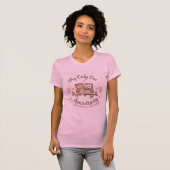 Cute Owls “My Only One” Anniversary Pink T-Shirt (Vorne ganz)