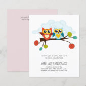 Cute OWLS Themed Wedding Blue Orange (Vorne/Hinten)