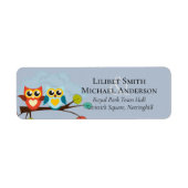 Cute OWLS Themed Wedding Blue Orange (Vorne)