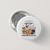 Cute Pack of Happy Cats Button (Vorne & Hinten)