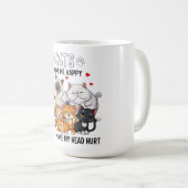 Cute Pack of Happy Cats Kaffeetasse (VorderseiteRechts)