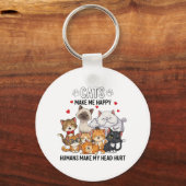 Cute Pack of Happy Cats Schlüsselanhänger (Rückseite)