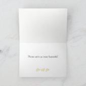 Cute painted lemon print greeting card karte (Innenseite)