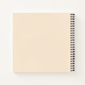 Cute Painted Peach Fruit Illustration Notizblock (Rückseite)