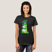 Cute Pajama for Women Nigh Sleeping Alligator T-Shirt (Vorne ganz)