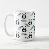 Cute panda and palm leaf pattern kaffeetasse (Links)