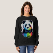 Cute Panda  Animal on Panda 2 Sweatshirt (Vorne ganz)