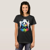Cute Panda  Animal on Panda 2 T-Shirt (Vorne ganz)