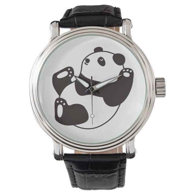 Cute panda armbanduhr (Vorderseite)