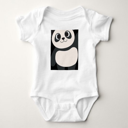 Cute panda baby T-shirt 👶😇 Baby Strampler (Vorderseite)