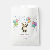 Cute Panda Balloon 1st Birthday Party Goody Geschenktütchen (Vorderseite)