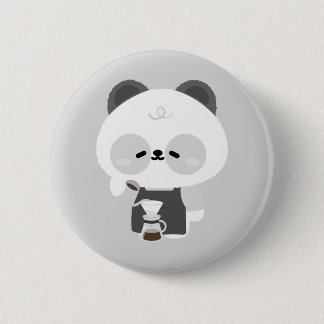 Cute Panda Barista Button