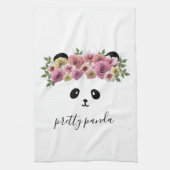 Cute Panda Bear Face Modern Nursery Kitchen Towel Geschirrtuch (Vertikal)