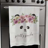 Cute Panda Bear Face Modern Nursery Kitchen Towel Geschirrtuch