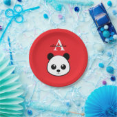 Cute Panda Bear Paper Plates – Personalized Pappteller (Party)