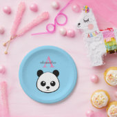 Cute Panda Bear Paper Plates – Personalized Pappteller (Party)