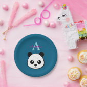 Cute Panda Bear Paper Plates – Personalized Pappteller (Party)