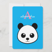 Cute Panda Bear Party Invitation – Personalized Einladung (Vorderseite)