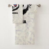 Cute Panda Bear | Rainbow | LGBTQ Badhandtuch Set (Insitu)
