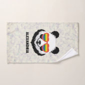 Cute Panda Bear | Rainbow | LGBTQ Badhandtuch Set (Handtuch)