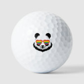 Cute Panda Bear | Rainbow | LGBTQ Golfball (Vorderseite)