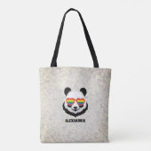 Cute Panda Bear | Rainbow | LGBTQ Tasche (Rückseite)