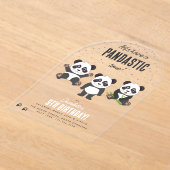 Cute Panda Bear Theme Kawaii Kids Birthday Party Acryleinladungen (Ablage )