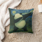 Cute Panda Bear - Van Gogh Style - Starry Night  Kissen (Decke)
