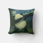 Cute Panda Bear - Van Gogh Style - Starry Night  Kissen (Vorderseite)