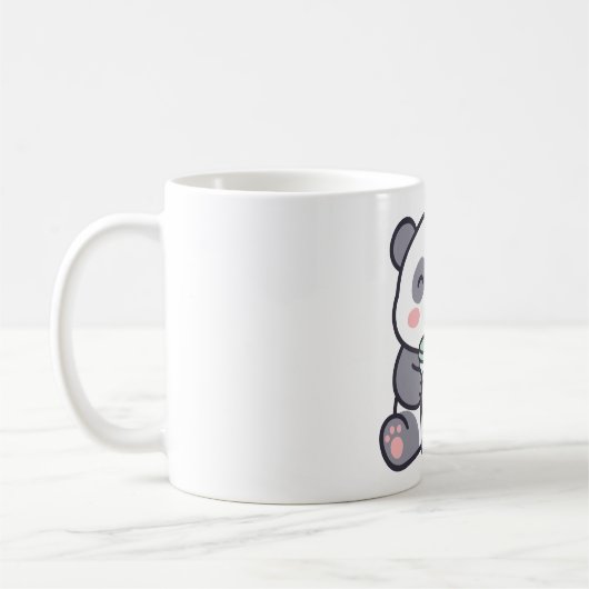 Cute Panda Bubble Tea Classic Mug Kaffeetasse (Links)