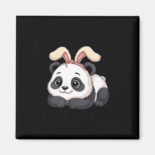 Cute Panda Bunny Some Bunny Loves You  Magnet (Vorne)