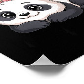 Cute Panda Bunny Some Bunny Loves You  Poster (Ecke)