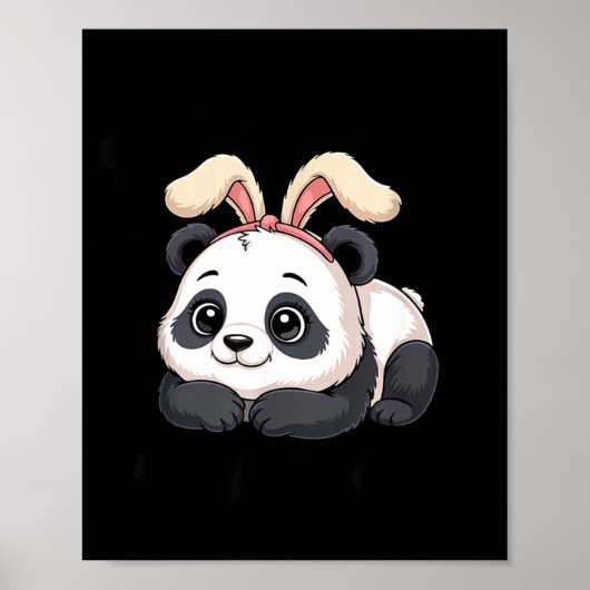 Cute Panda Bunny Some Bunny Loves You  Poster (Vorne)