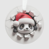 Cute Panda Double-Sided Holiday Ornament (Vorderseite)