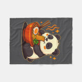 Cute Panda Eating Ramen Noodles Fleecedecke (Vorderseite (Horizontal))