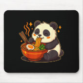 Cute Panda Eating Ramen Noodles Mousepad (Vorne)