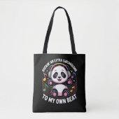 Cute Panda Funny Quotes Tasche (Vorderseite)