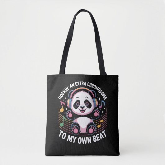 Cute Panda Funny Quotes Tasche (Vorderseite)