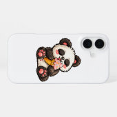 Cute Panda Ice Cream iPhone 16 Hülle (Rückseite (Horizontal))