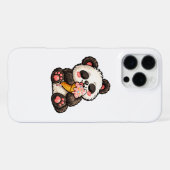 Cute Panda Ice Cream iPhone Hülle (Rückseite (Horizontal))