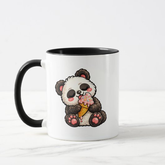 Cute Panda Ice Cream Tasse (Links)