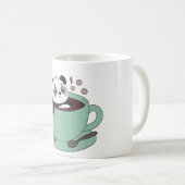 Cute Panda In Coffee Cup Coffee Lover Gift Kaffeetasse (VorderseiteRechts)