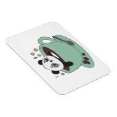 Cute Panda In Coffee Cup Coffee Lover Gift Magnet (Rechte Seite)