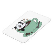 Cute Panda In Coffee Cup Coffee Lover Gift Magnet (Linke Seite)