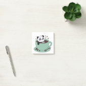 Cute Panda In Coffee Cup Coffee Lover Gift Post-it Klebezettel (Büro)