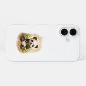 Cute Panda iPhone 16 Case Kawaii Bamboo Hülle (Rückseite (Horizontal))